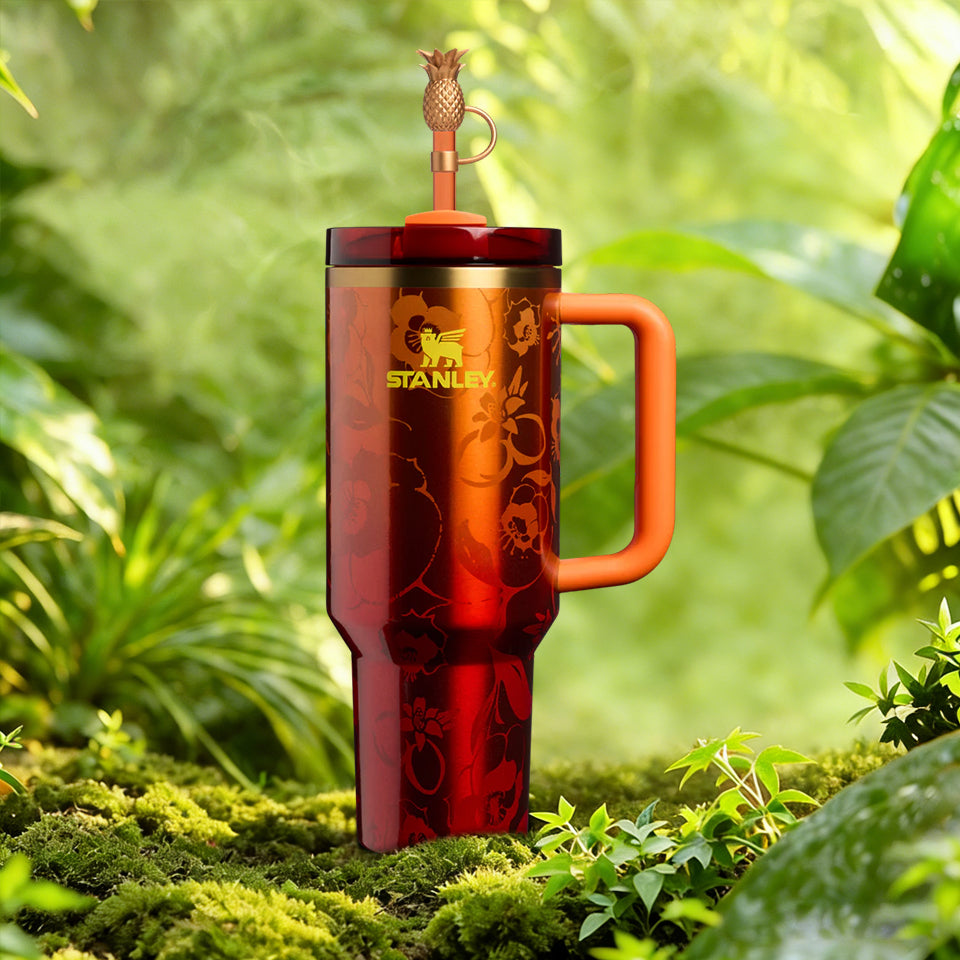 Stanley Tropical Sunset Floral 40oz Tumbler - view 2 | BROKLEN