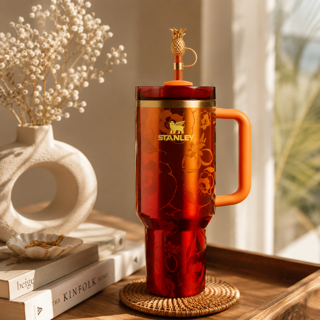 Stanley Tropical Sunset Floral 40oz Tumbler - view 3 | BROKLEN