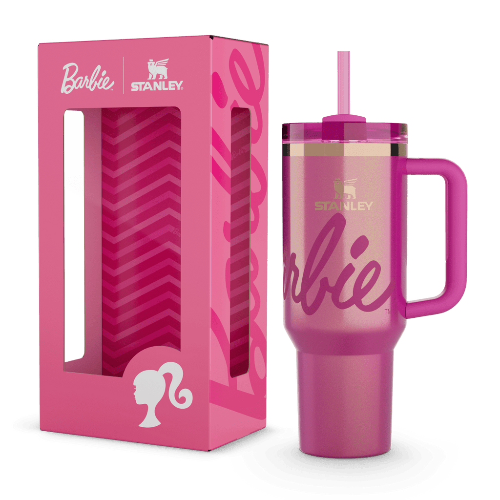 Stanley x Barbie Icon Pink Metallic Tumbler 40oz - view 2 | BROKLEN