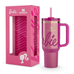Stanley x Barbie Icon Pink Metallic Tumbler 40oz - view 2 | BROKLEN