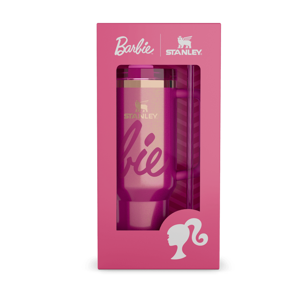 Stanley x Barbie Icon Pink Metallic Tumbler 40oz - view 3 | BROKLEN