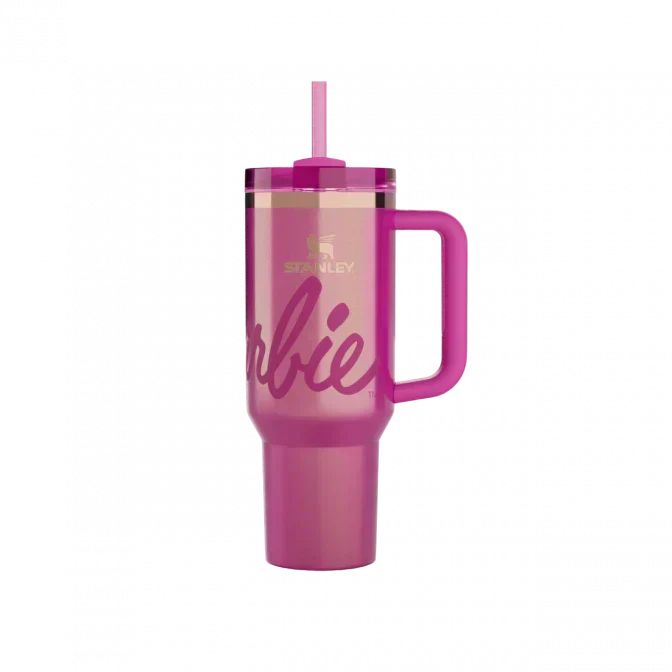Stanley x Barbie Icon Quencher H2.0 FlowState Tumbler 40oz, Limited Edition - view 3 | BROKLEN