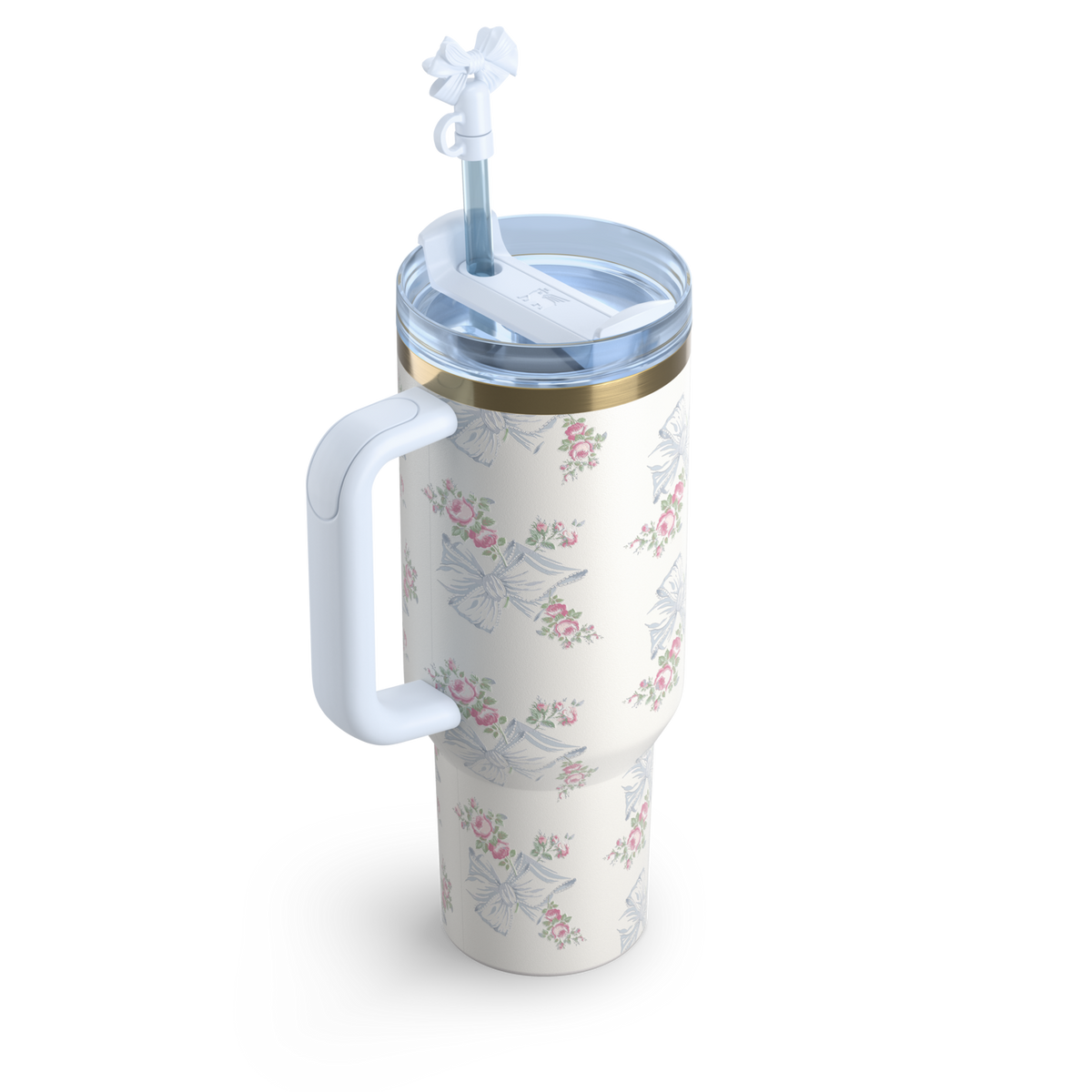 Stanley x LoveShackFancy Holiday Quencher Tumbler 40oz - view 3 | BROKLEN