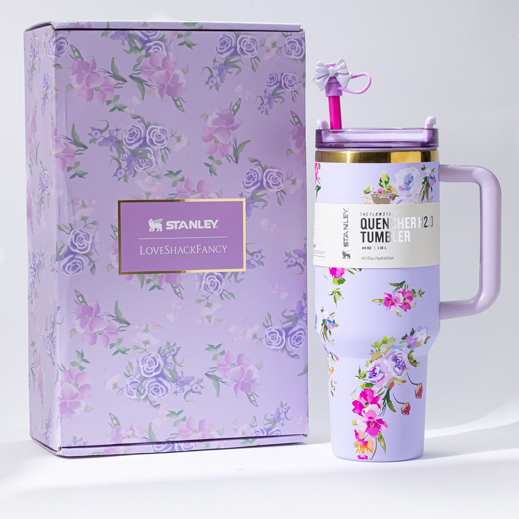 Stanley x LoveShackFancy Lavender Tumbler 1200ml - view 2 | BROKLEN