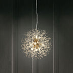 9-light crystal Sputnik chandelier